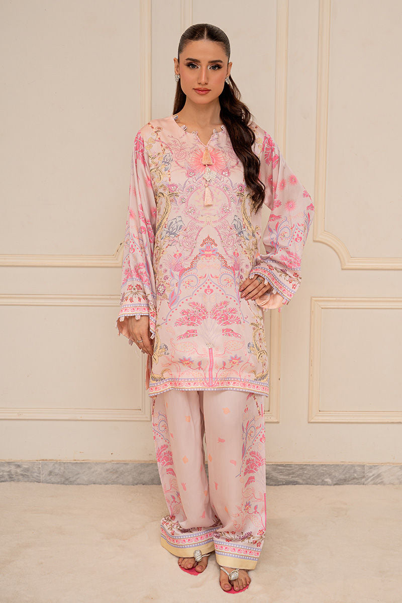 Fatima Khan | Layan Printed Eid Edit | Daisy Blush by Fatima Khan - Designer Dress  - Type : Ladies Clothes - Available at Libayah - 100% Original 