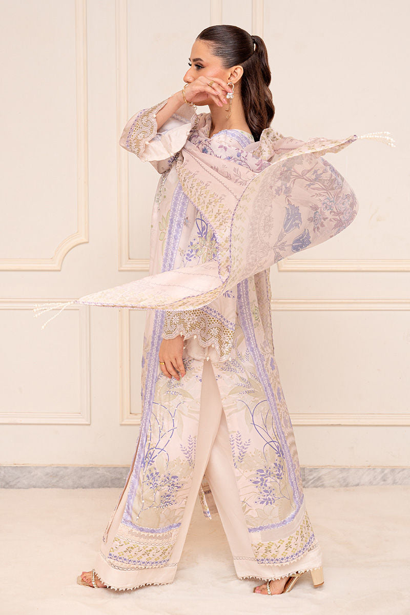 Fatima Khan | Layan Printed Eid Edit | Ivory Meadow by Fatima Khan - Designer Dress  - Type : Ladies Clothes - Available at Libayah - 100% Original 