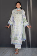 Fatima Khan | Layan Printed Eid Edit | Mint Riverie by Fatima Khan - Designer Dress  - Type : Ladies Clothes - Available at Libayah - 100% Original 