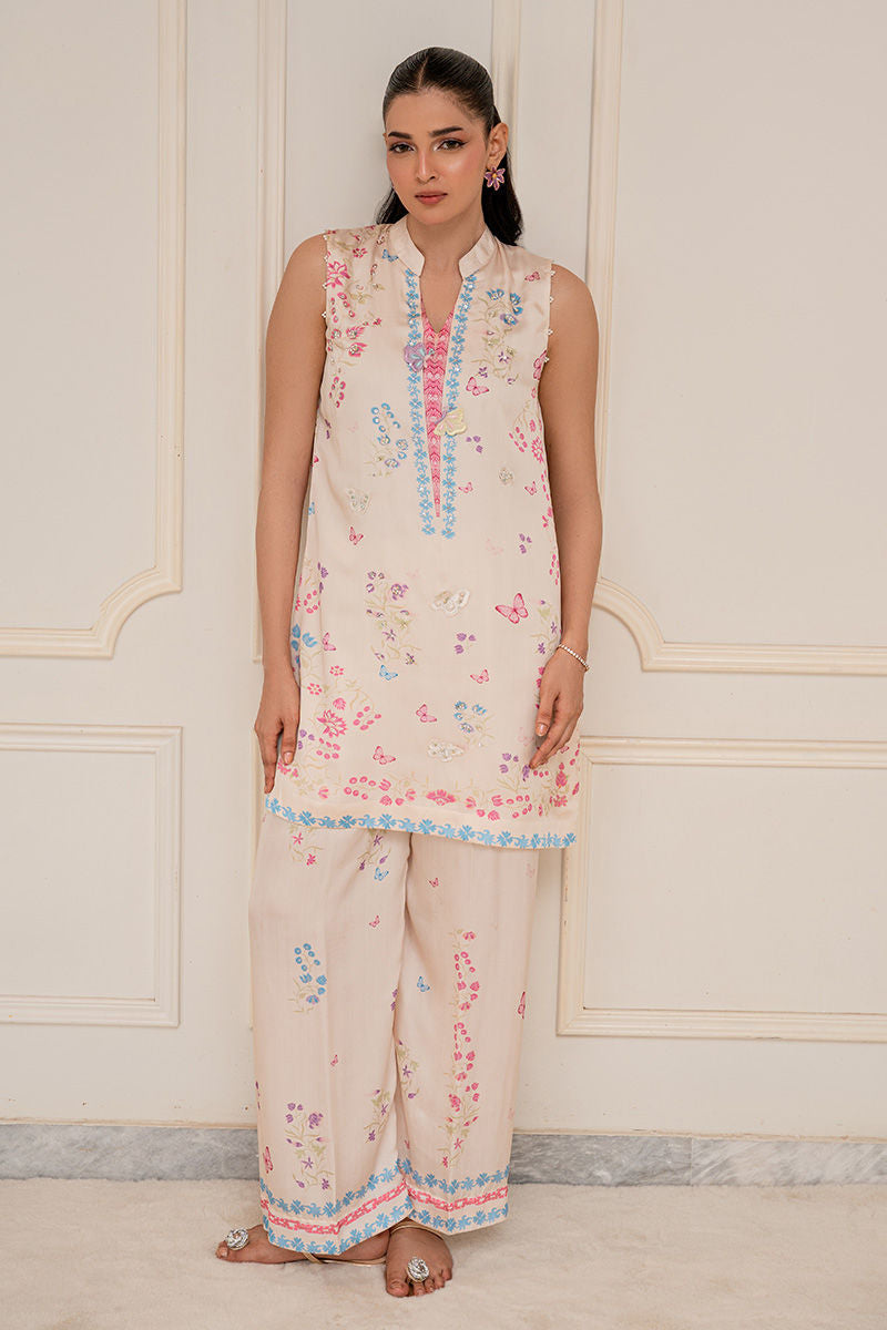 Fatima Khan | Layan Printed Eid Edit | Aveline - Coord Set by Fatima Khan - Designer Dress  - Type : Ladies Clothes - Available at Libayah - 100% Original 