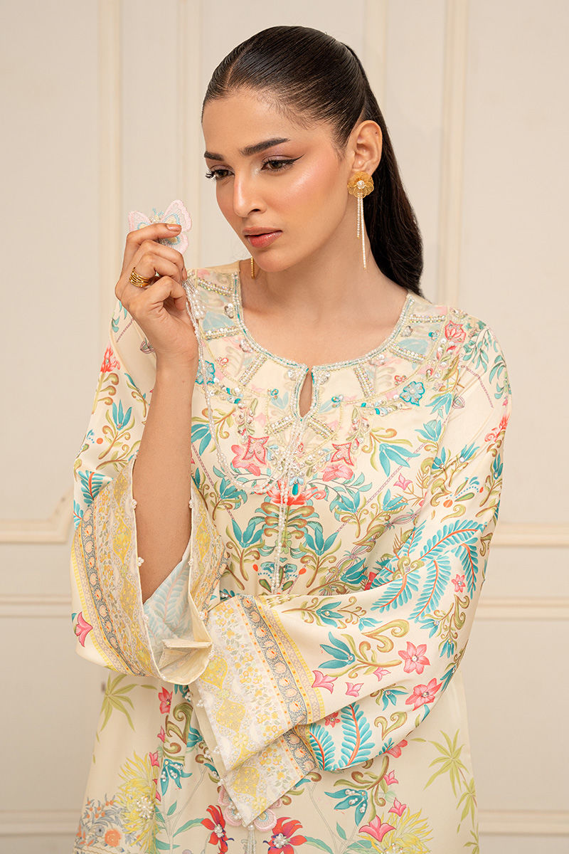 Fatima Khan | Layan Printed Eid Edit | Fiora by Fatima Khan - Designer Dress  - Type : Ladies Clothes - Available at Libayah - 100% Original 