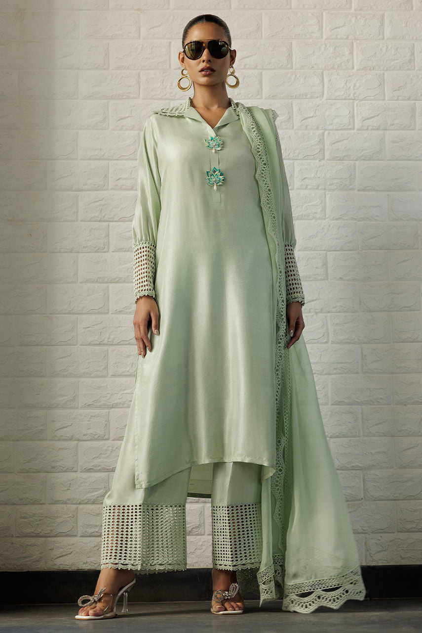 Deepak Perwani | Summer Festive 25 | Mint by Deepak Perwani - Designer Dress - Type: Ladies Clothes - Available at Libayah - 100% Original