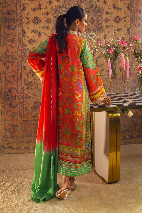 Annus Abrar | Lime Luxe Silk | Liliya by Annus Abrar - Designer Dress - Type: Ladies Clothes - Available at Libayah - 100% Original