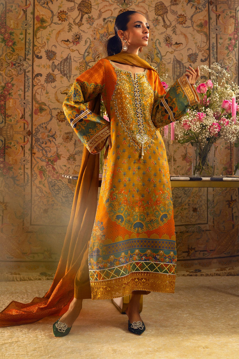 Annus Abrar | Lime Luxe Silk | Faina by Annus Abrar - Designer Dress - Type: Ladies Clothes - Available at Libayah - 100% Original
