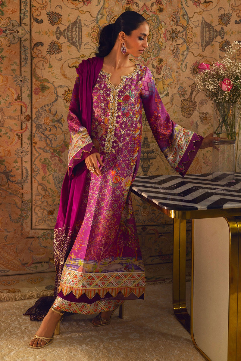 Annus Abrar | Lime Luxe Silk | Salomi by Annus Abrar - Designer Dress - Type: Ladies Clothes - Available at Libayah - 100% Original