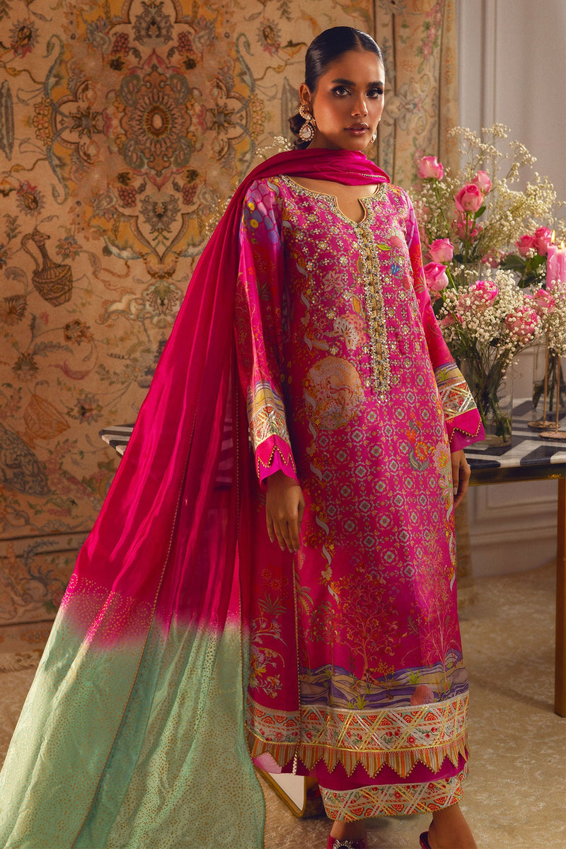Annus Abrar | Lime Luxe Silk | Misaka by Annus Abrar - Designer Dress - Type: Ladies Clothes - Available at Libayah - 100% Original