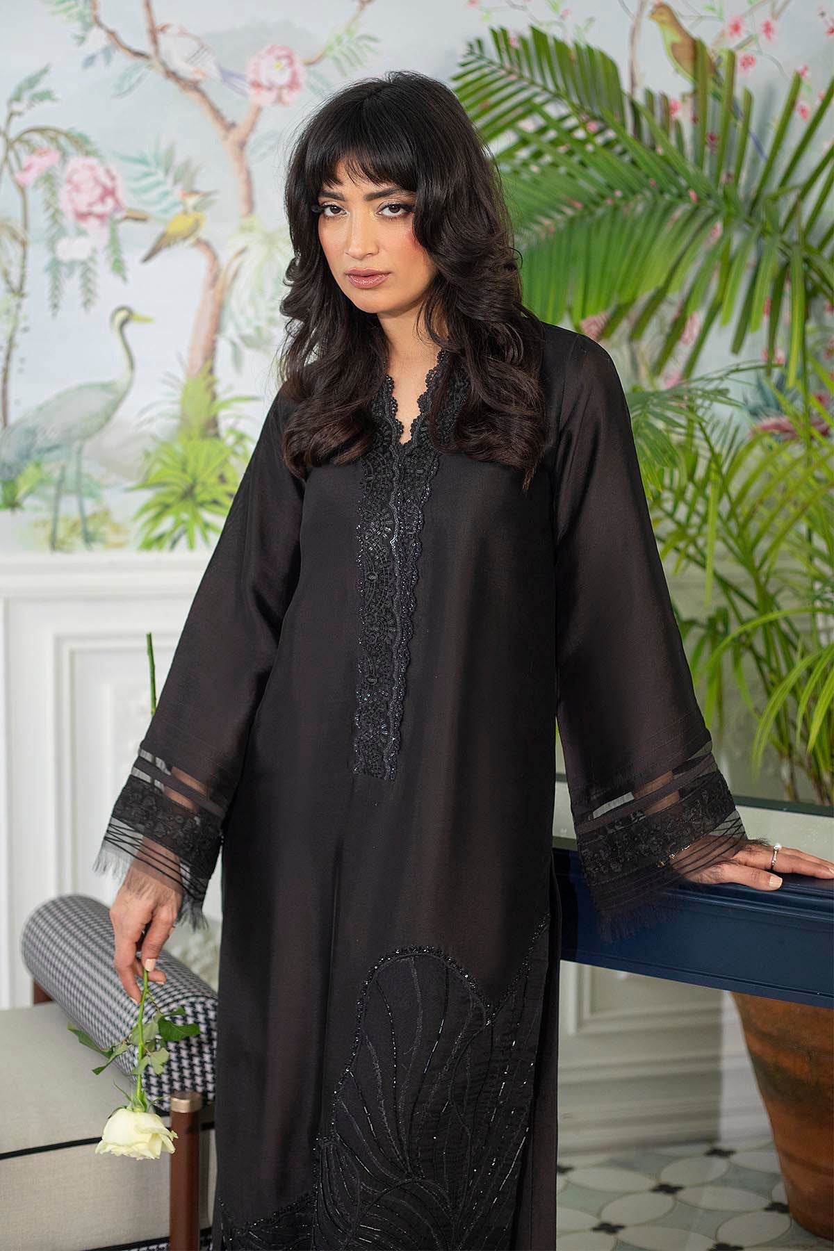 Annus Abrar | Sehr Eid Luxe | Lainey Black by Annus Abrar - Designer Dress - Type: Ladies Clothes - Available at Libayah - 100% Original