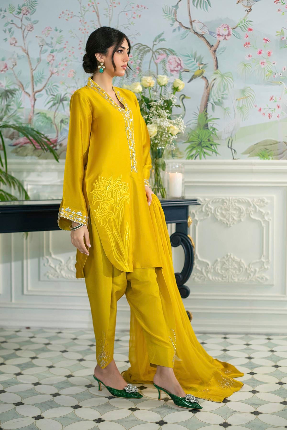 Annus Abrar | Sehr Eid Luxe | Melanie Daffodil by Annus Abrar - Designer Dress - Type: Ladies Clothes - Available at Libayah - 100% Original
