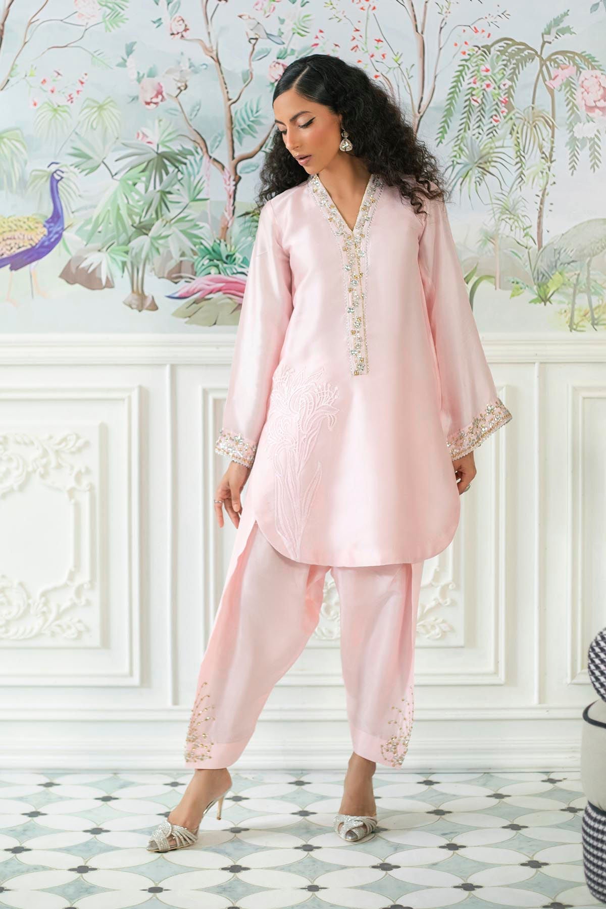 Annus Abrar | Sehr Eid Luxe | Melanie Rose Pink by Annus Abrar - Designer Dress - Type: Ladies Clothes - Available at Libayah - 100% Original