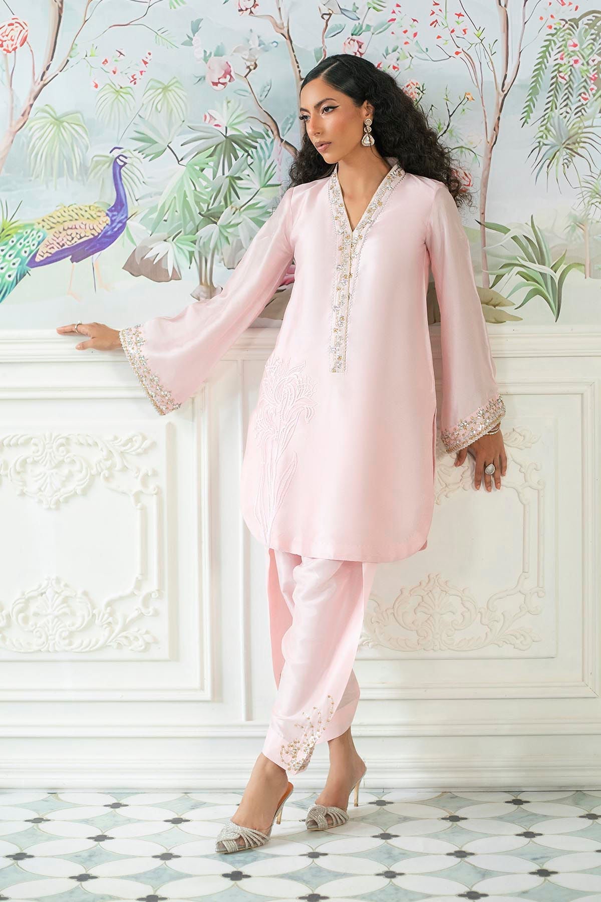 Annus Abrar | Sehr Eid Luxe | Melanie Rose Pink by Annus Abrar - Designer Dress - Type: Ladies Clothes - Available at Libayah - 100% Original