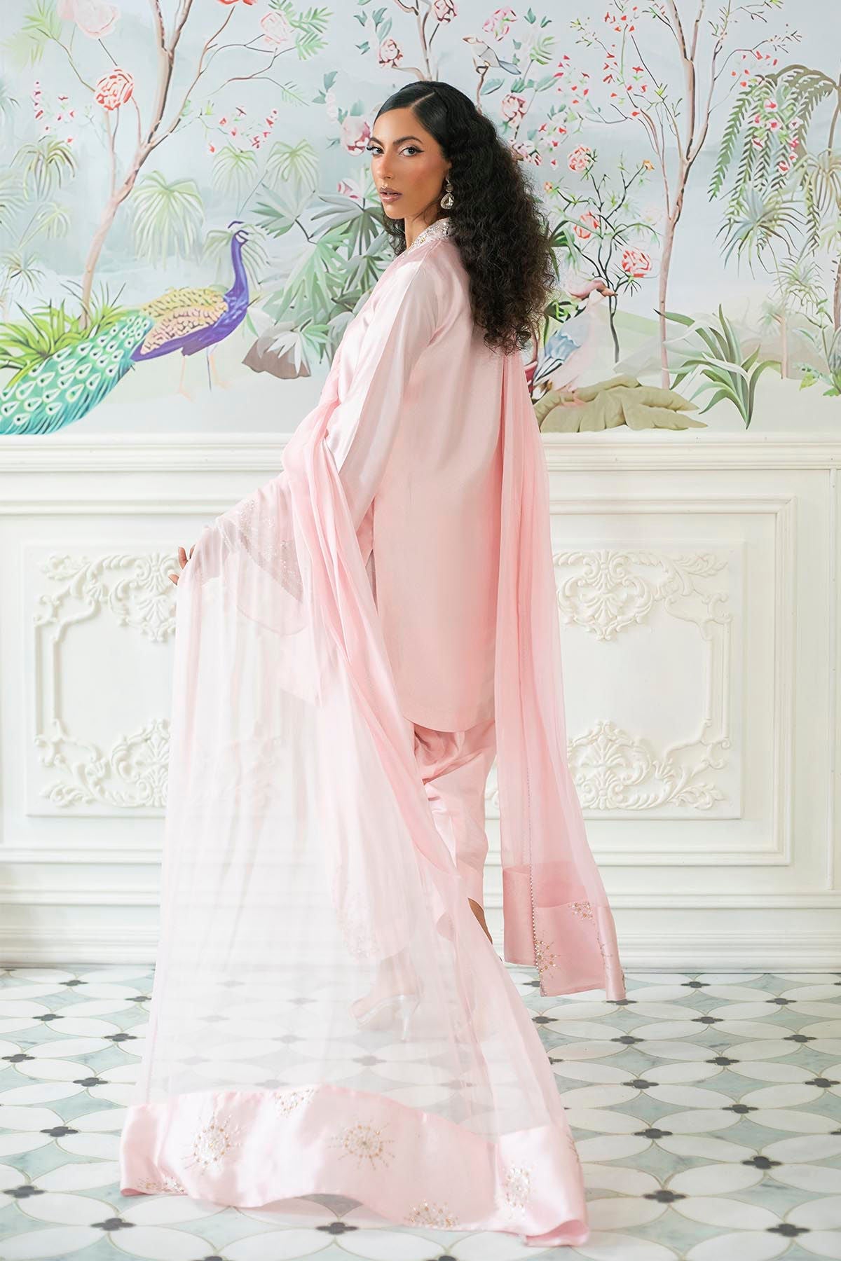 Annus Abrar | Sehr Eid Luxe | Melanie Rose Pink by Annus Abrar - Designer Dress - Type: Ladies Clothes - Available at Libayah - 100% Original