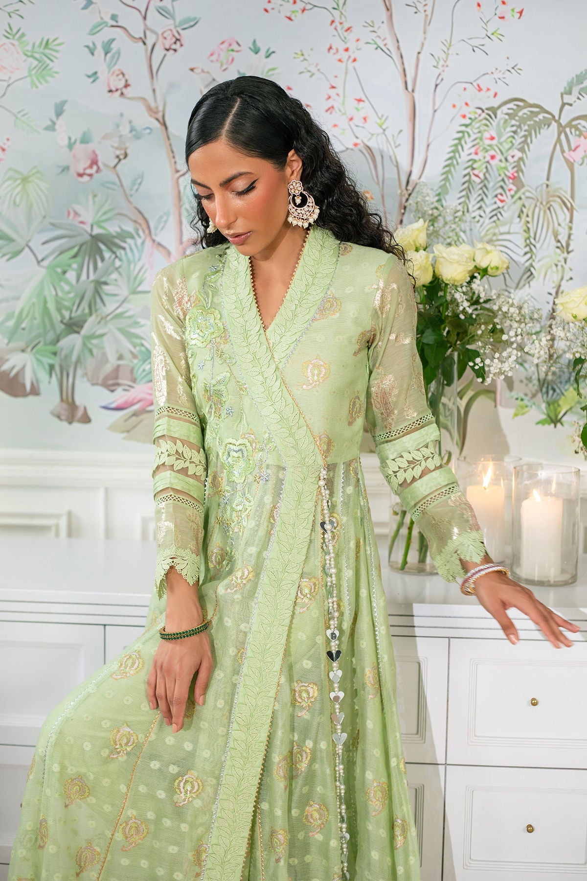 Annus Abrar | Sehr Eid Luxe | Nadi Mint by Annus Abrar - Designer Dress - Type: Ladies Clothes - Available at Libayah - 100% Original