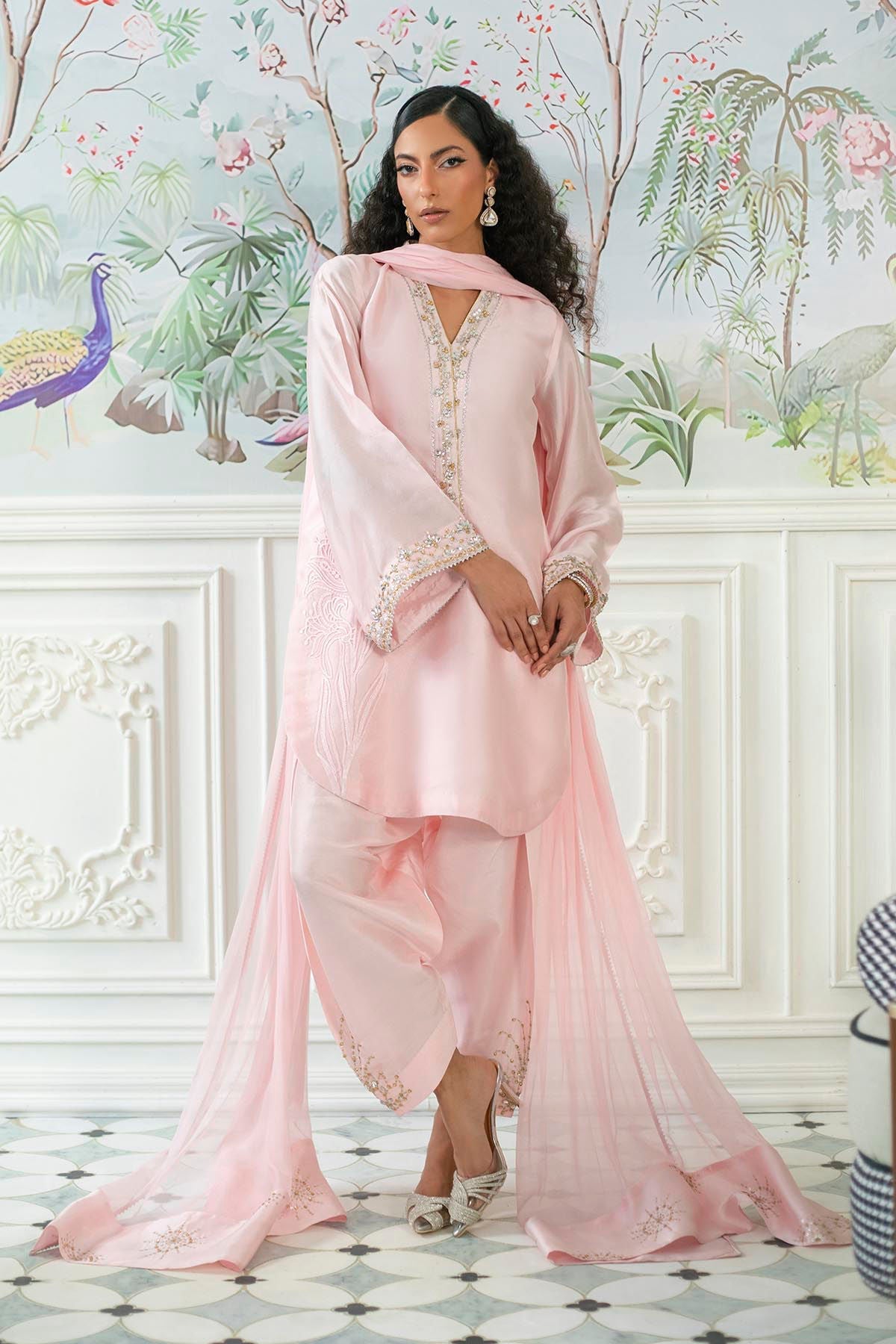 Annus Abrar | Sehr Eid Luxe | Melanie Rose Pink by Annus Abrar - Designer Dress - Type: Ladies Clothes - Available at Libayah - 100% Original
