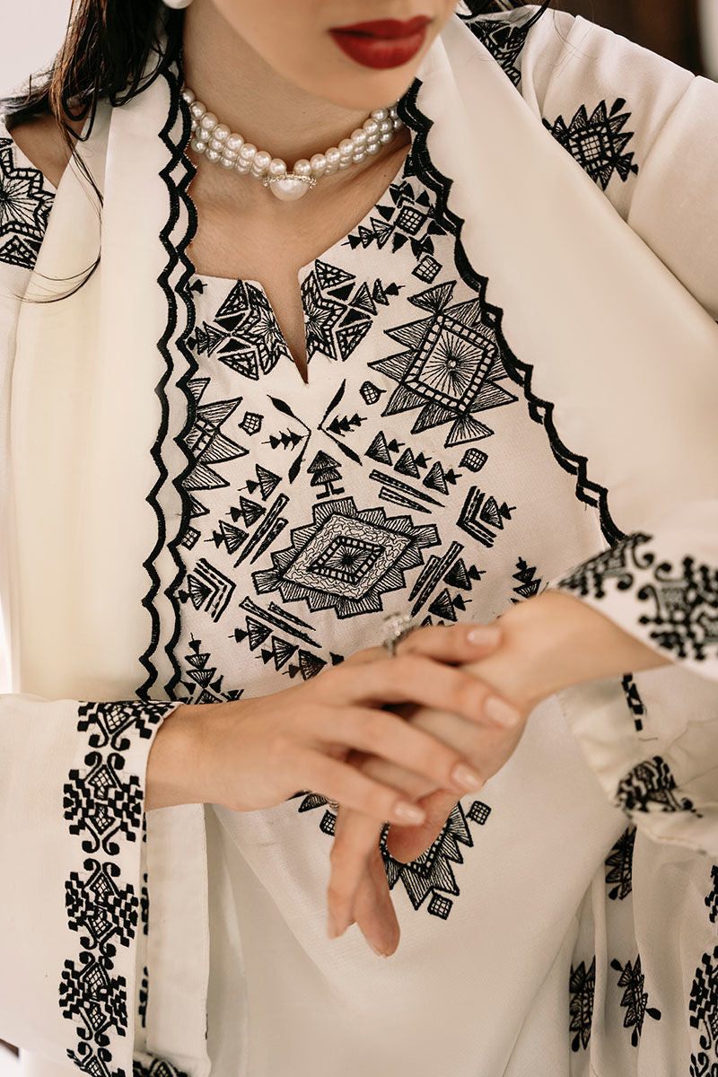 Ansab Jahangir | Luxe Pret Signature | Snowstorm by Ansab Jahangir - Designer Dress - Type: Luxury - Available at Libayah - 100% Original