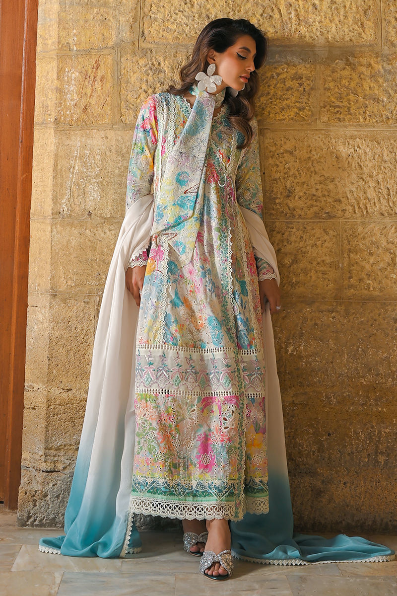 Ansab Jahangir | Chikankari | ISRA by Ansab Jahangir - Designer Dress - Type: Ladies Clothes - Available at Libayah - 100% Original