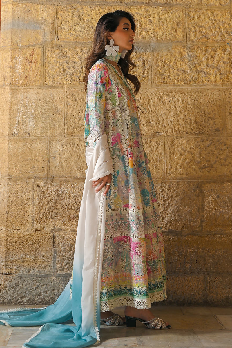 Ansab Jahangir | Chikankari | ISRA by Ansab Jahangir - Designer Dress - Type: Ladies Clothes - Available at Libayah - 100% Original