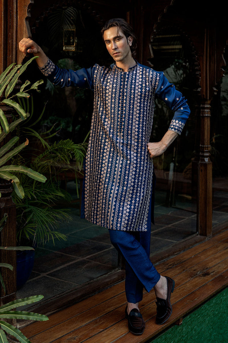 Pakistani Menswear | Annus Abrar | Humayun by Annus Abrar - Designer Dress - Type: MensWear - Available at Libayah - 100% Original