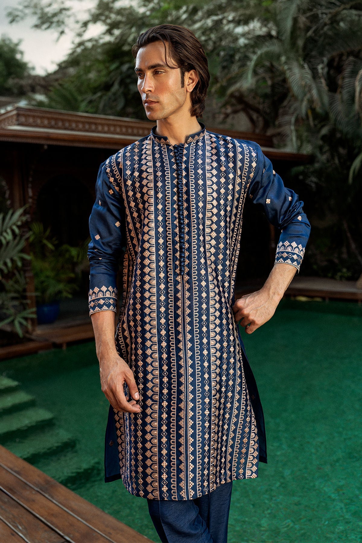 Pakistani Menswear | Annus Abrar | Humayun by Annus Abrar - Designer Dress - Type: MensWear - Available at Libayah - 100% Original