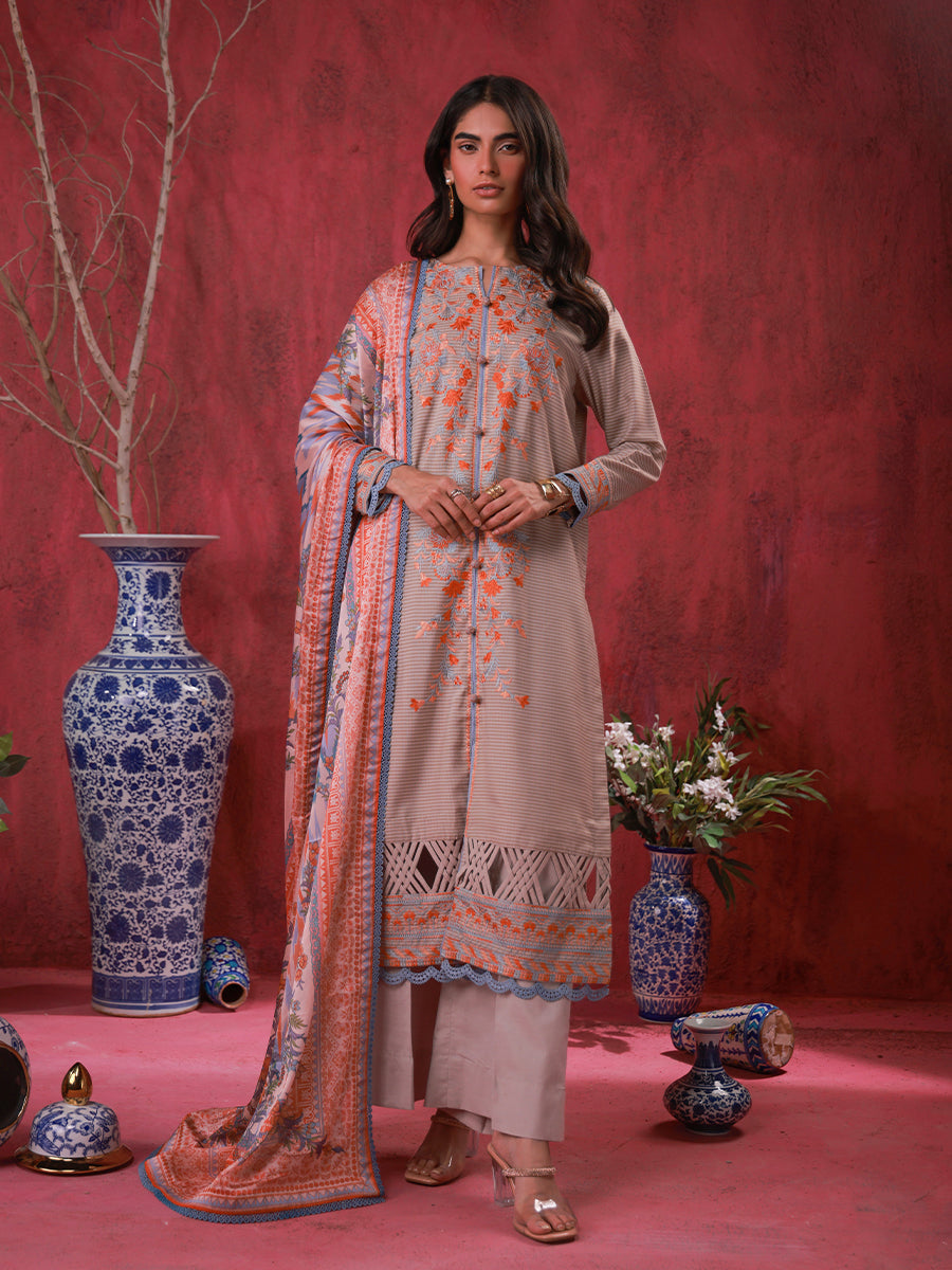 Salitex | Zaria Luxury Lawn | A01 by Salitex - Designer Dress - Type: Luxury - Available at Libayah - 100% Original