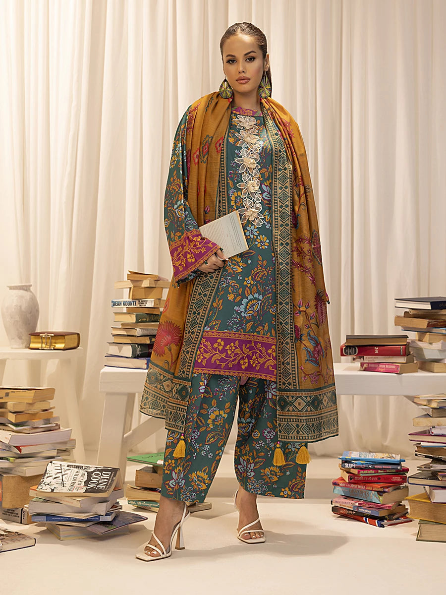 Salitex | Sibel Printed Lawn Silk | ST-03 by Salitex - Designer Dress - Type: Ladies Clothes - Available at Libayah - 100% Original