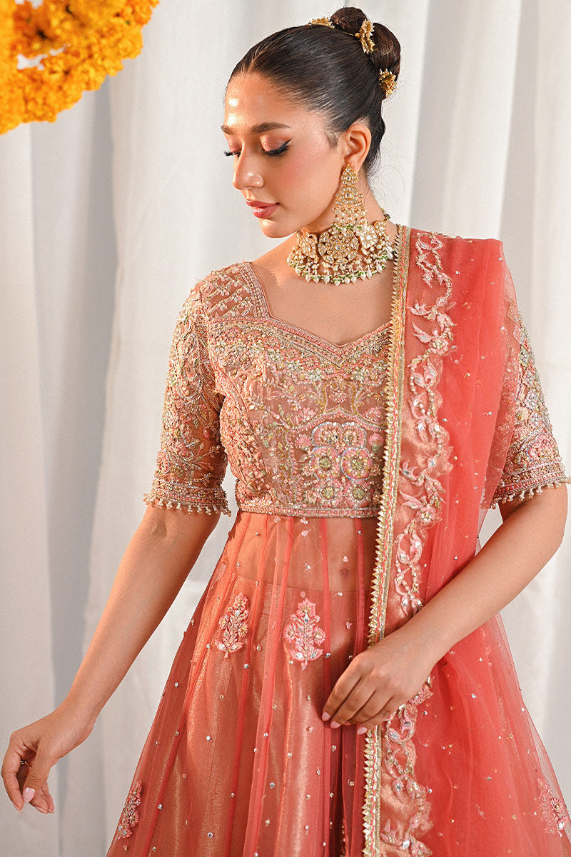 Ansab Jahangir | Marigold and Gota Formals | SHAHNOOR by Ansab Jahangir - Designer Dress - Type: Ladies Clothes - Available at Libayah - 100% Original