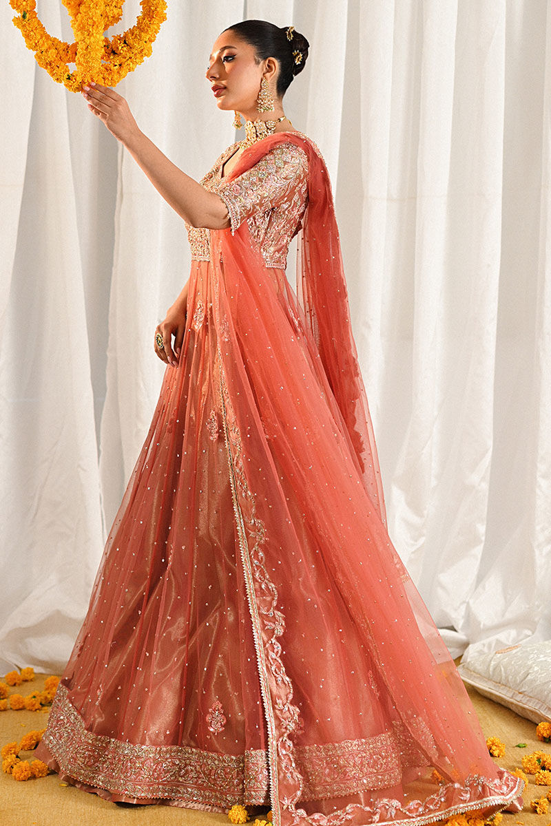 Ansab Jahangir | Marigold and Gota Formals | SHAHNOOR by Ansab Jahangir - Designer Dress - Type: Ladies Clothes - Available at Libayah - 100% Original