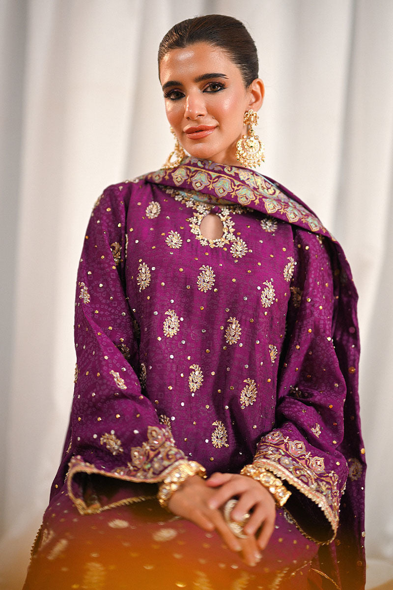 Ansab Jahangir | Marigold and Gota Formals | ABEER by Ansab Jahangir - Designer Dress - Type: Ladies Clothes - Available at Libayah - 100% Original