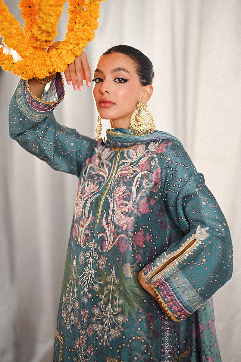 Ansab Jahangir | Marigold and Gota Formals | SABREEN by Ansab Jahangir - Designer Dress - Type: Ladies Clothes - Available at Libayah - 100% Original