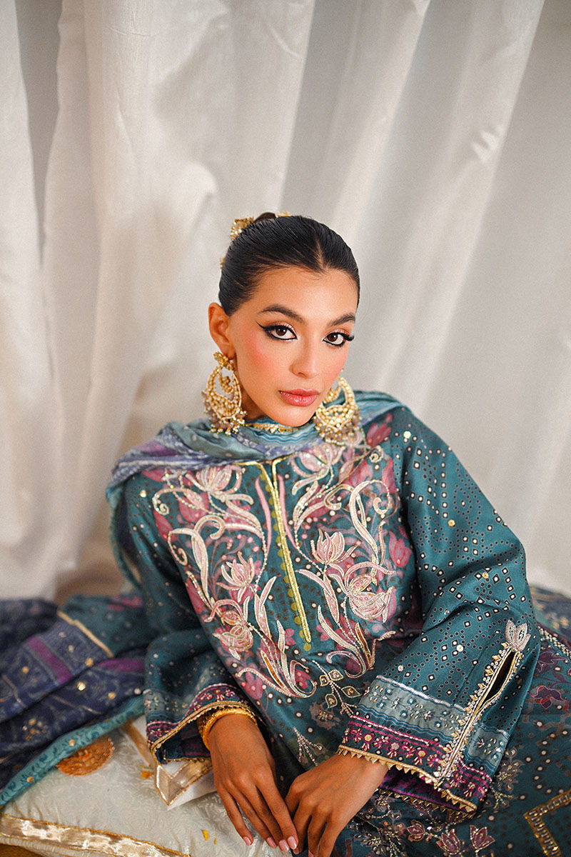 Ansab Jahangir | Marigold and Gota Formals | SABREEN by Ansab Jahangir - Designer Dress - Type: Ladies Clothes - Available at Libayah - 100% Original