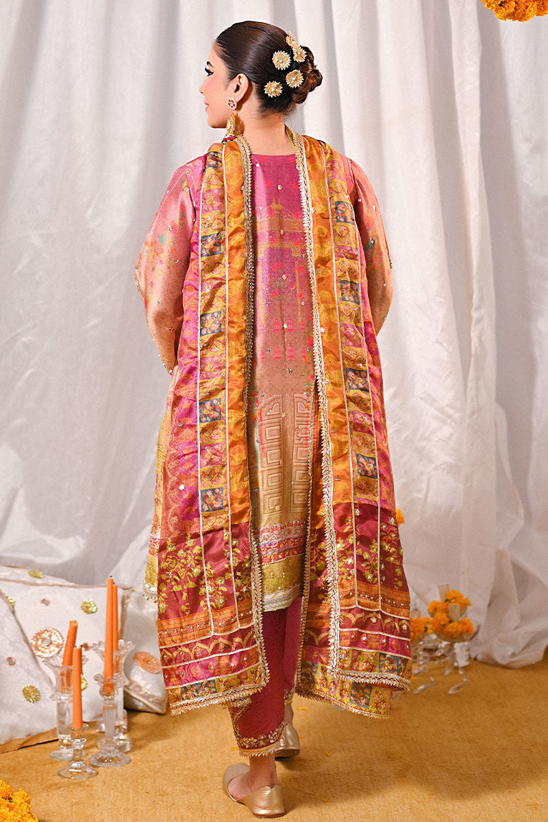 Ansab Jahangir | Marigold and Gota Formals | MOMAL by Ansab Jahangir - Designer Dress - Type: Ladies Clothes - Available at Libayah - 100% Original