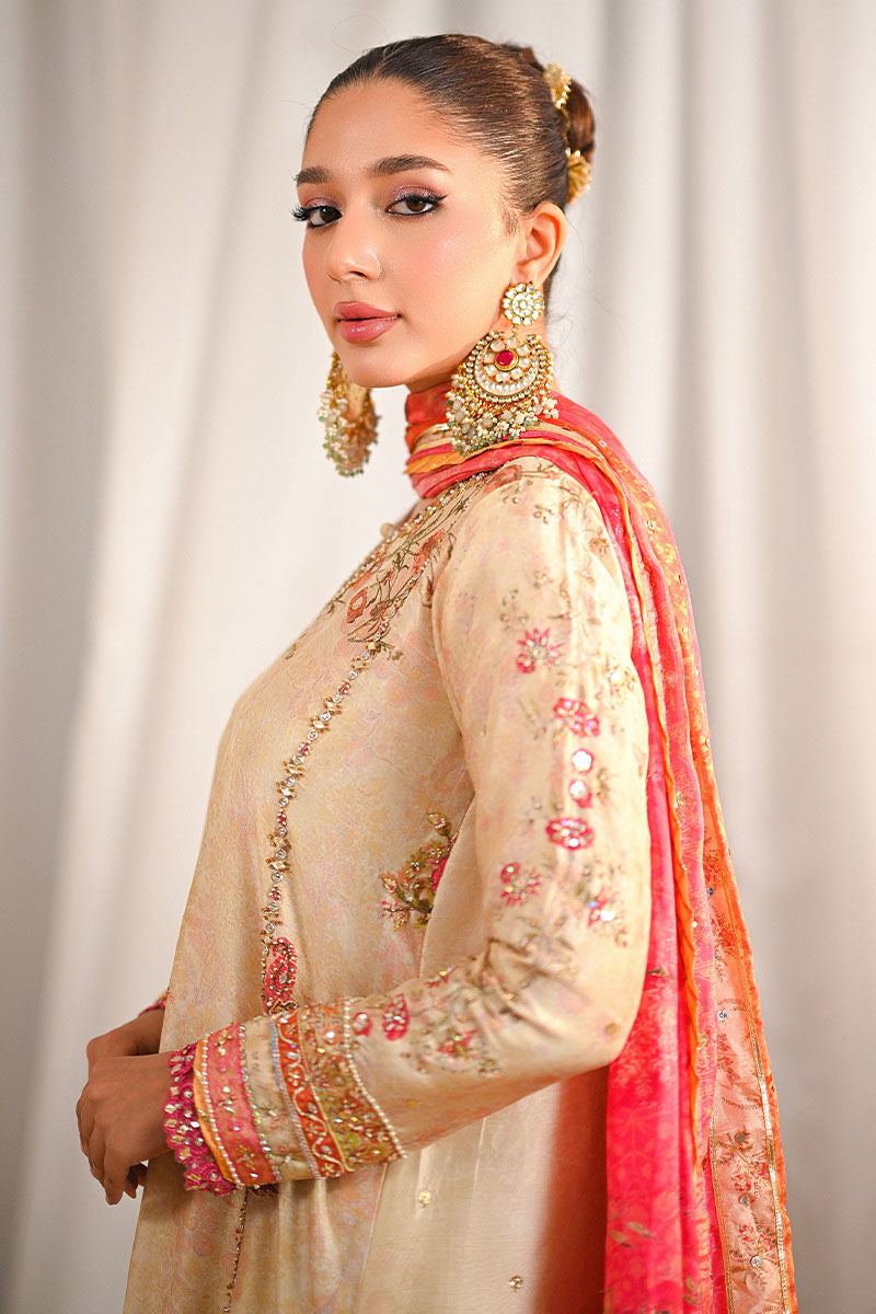 Ansab Jahangir | Marigold and Gota Formals | ERHA by Ansab Jahangir - Designer Dress - Type: Ladies Clothes - Available at Libayah - 100% Original