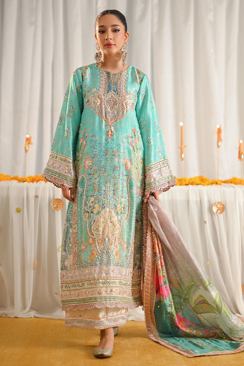Ansab Jahangir | Marigold and Gota Formals | FARAAL by Ansab Jahangir - Designer Dress - Type: Ladies Clothes - Available at Libayah - 100% Original