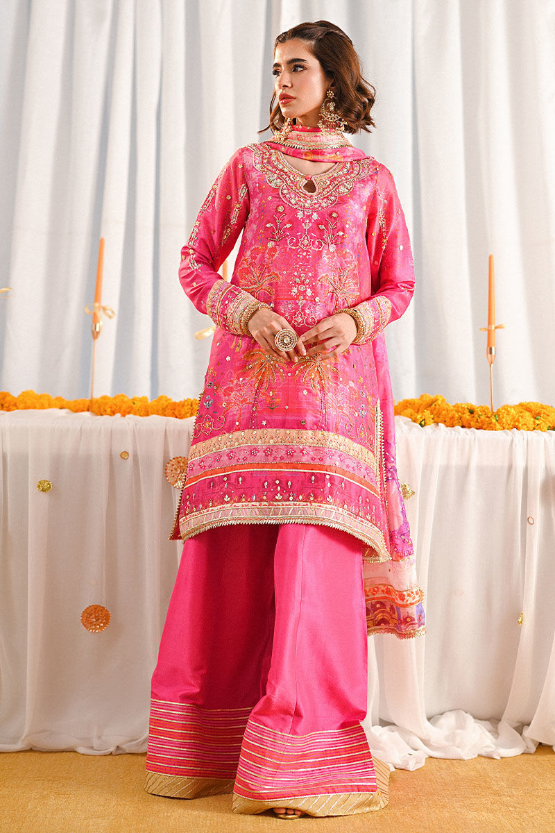 Ansab Jahangir | Marigold and Gota Formals | LAMAISHA by Ansab Jahangir - Designer Dress - Type: Ladies Clothes - Available at Libayah - 100% Original