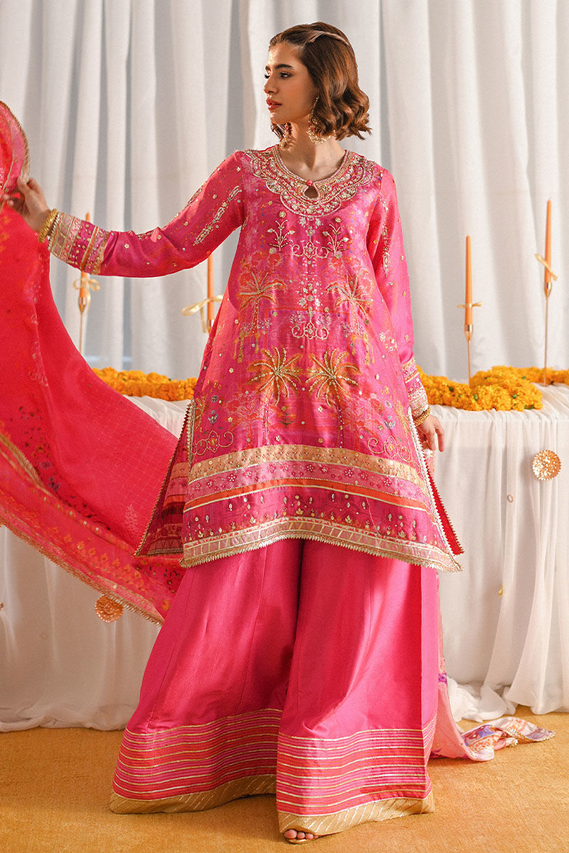 Ansab Jahangir | Marigold and Gota Formals | LAMAISHA by Ansab Jahangir - Designer Dress - Type: Ladies Clothes - Available at Libayah - 100% Original