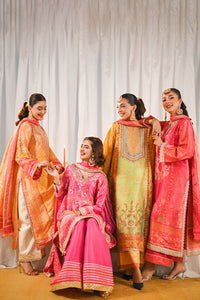Ansab Jahangir | Marigold and Gota Formals | LAMAISHA by Ansab Jahangir - Designer Dress - Type: Ladies Clothes - Available at Libayah - 100% Original