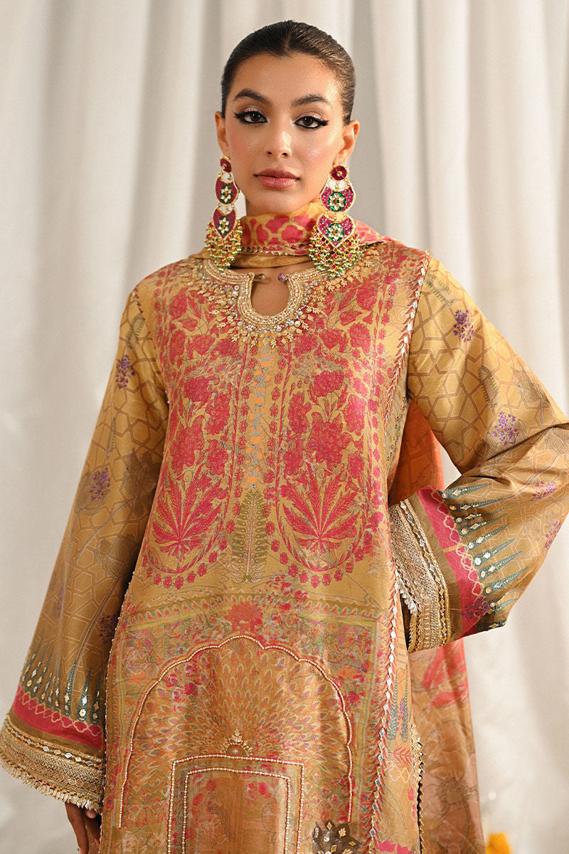 Ansab Jahangir | Digital Silk | Asmara Shirt and Dupatta by Ansab Jahangir - Designer Dress  - Type : Ladies Clothes - Available at Libayah - 100% Original 