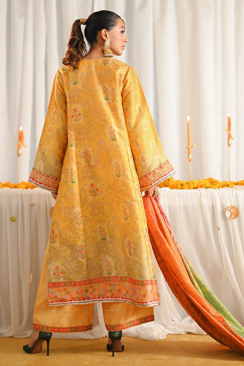 Ansab Jahangir | Marigold and Gota Formals | NAWAL by Ansab Jahangir - Designer Dress - Type: Ladies Clothes - Available at Libayah - 100% Original