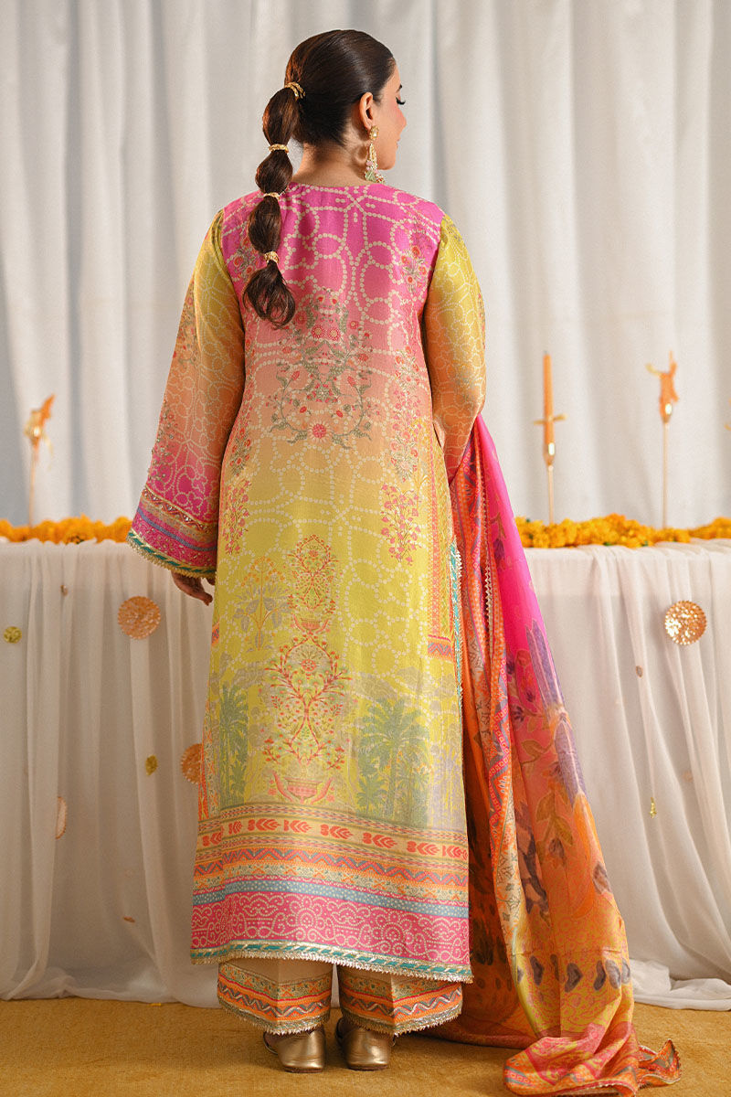 Ansab Jahangir | Digital Silk | Miraal Shirt and Dupatta by Ansab Jahangir - Designer Dress  - Type : Ladies Clothes - Available at Libayah - 100% Original 