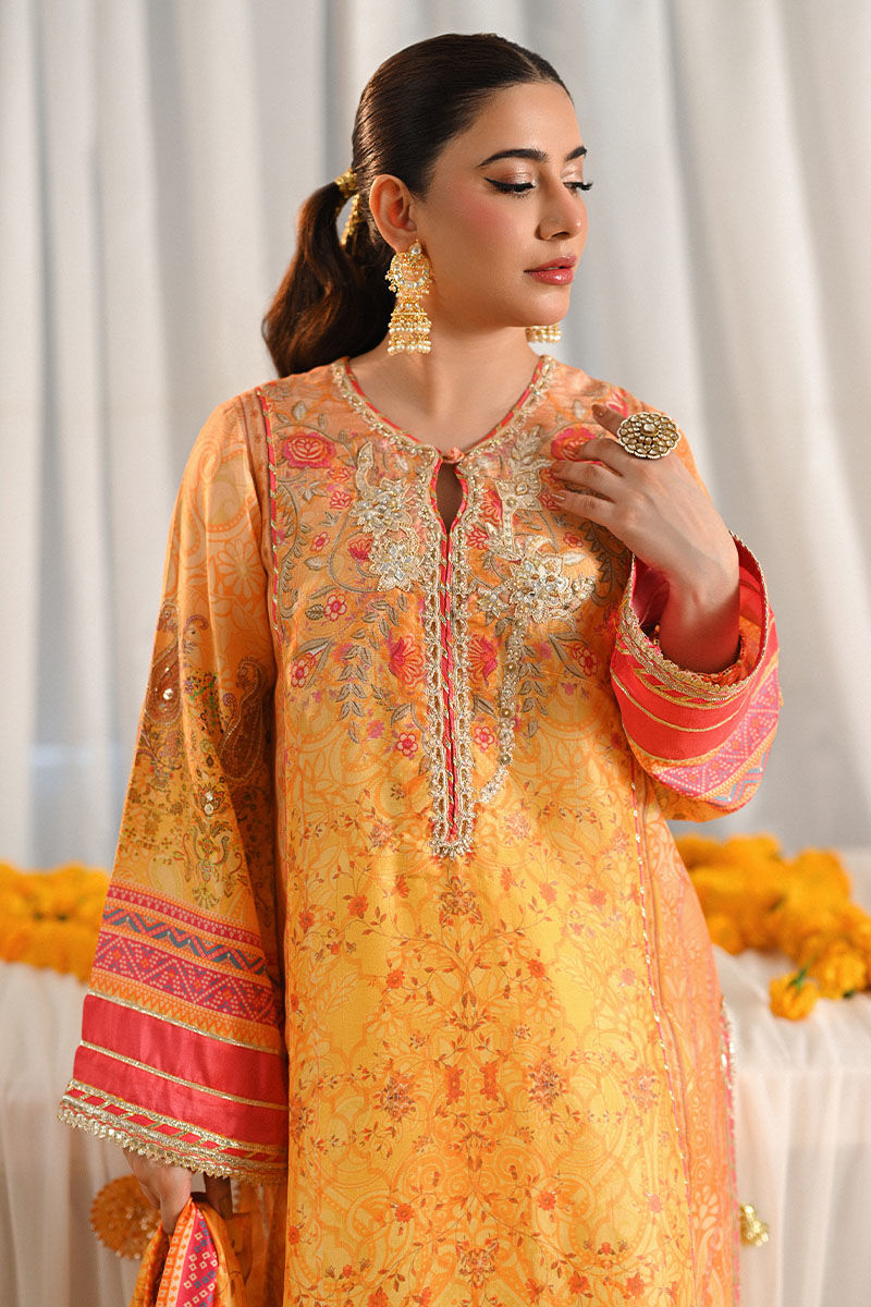 Ansab Jahangir | Marigold and Gota Formals | PARISHAY by Ansab Jahangir - Designer Dress - Type: Ladies Clothes - Available at Libayah - 100% Original