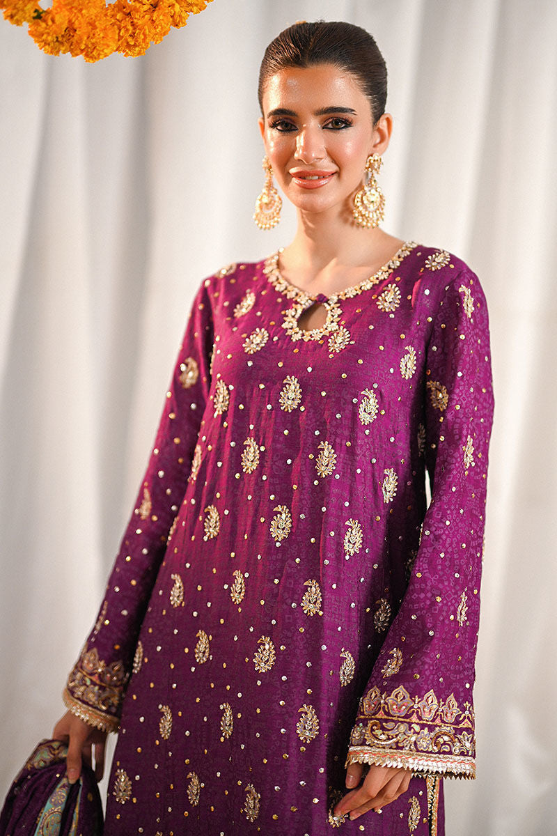 Ansab Jahangir | Marigold and Gota Formals | ABEER by Ansab Jahangir - Designer Dress - Type: Ladies Clothes - Available at Libayah - 100% Original