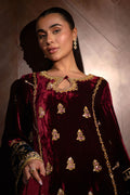 Ansab Jahangir | Bow Velvet Edit | MARILYN by Ansab Jahangir - Designer Dress - Type: Ladies Clothes - Available at Libayah - 100% Original
