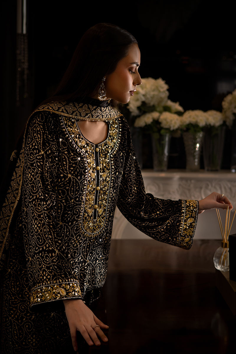 Ansab Jahangir | Bow Velvet Edit | ADELE by Ansab Jahangir - Designer Dress - Type: Ladies Clothes - Available at Libayah - 100% Original