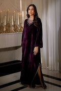 Ansab Jahangir | Bow Velvet Edit | SARLINA by Ansab Jahangir - Designer Dress - Type: Ladies Clothes - Available at Libayah - 100% Original