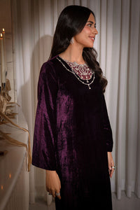 Ansab Jahangir | Bow Velvet Edit | SARLINA by Ansab Jahangir - Designer Dress - Type: Ladies Clothes - Available at Libayah - 100% Original