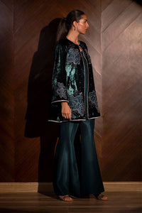 Ansab Jahangir | Bow Velvet Edit | SERRA by Ansab Jahangir - Designer Dress - Type: Ladies Clothes - Available at Libayah - 100% Original