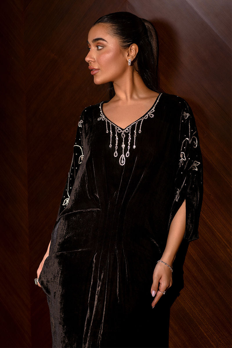 Ansab Jahangir | Bow Velvet Edit | ASHLEY by Ansab Jahangir - Designer Dress - Type: Ladies Clothes - Available at Libayah - 100% Original