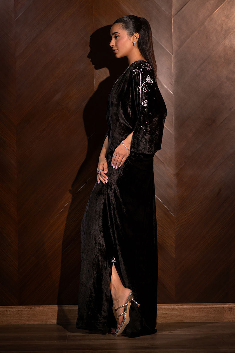 Ansab Jahangir | Bow Velvet Edit | ASHLEY by Ansab Jahangir - Designer Dress - Type: Ladies Clothes - Available at Libayah - 100% Original