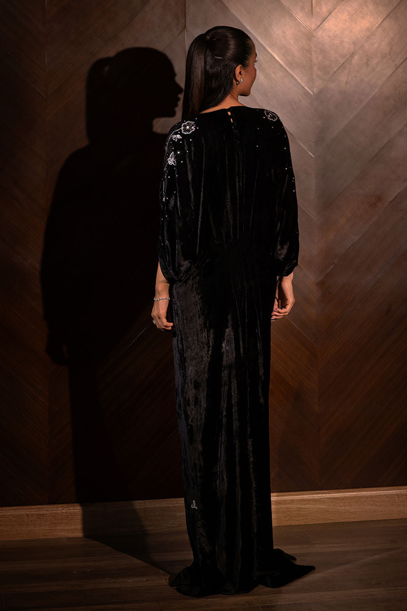 Ansab Jahangir | Bow Velvet Edit | ASHLEY by Ansab Jahangir - Designer Dress - Type: Ladies Clothes - Available at Libayah - 100% Original