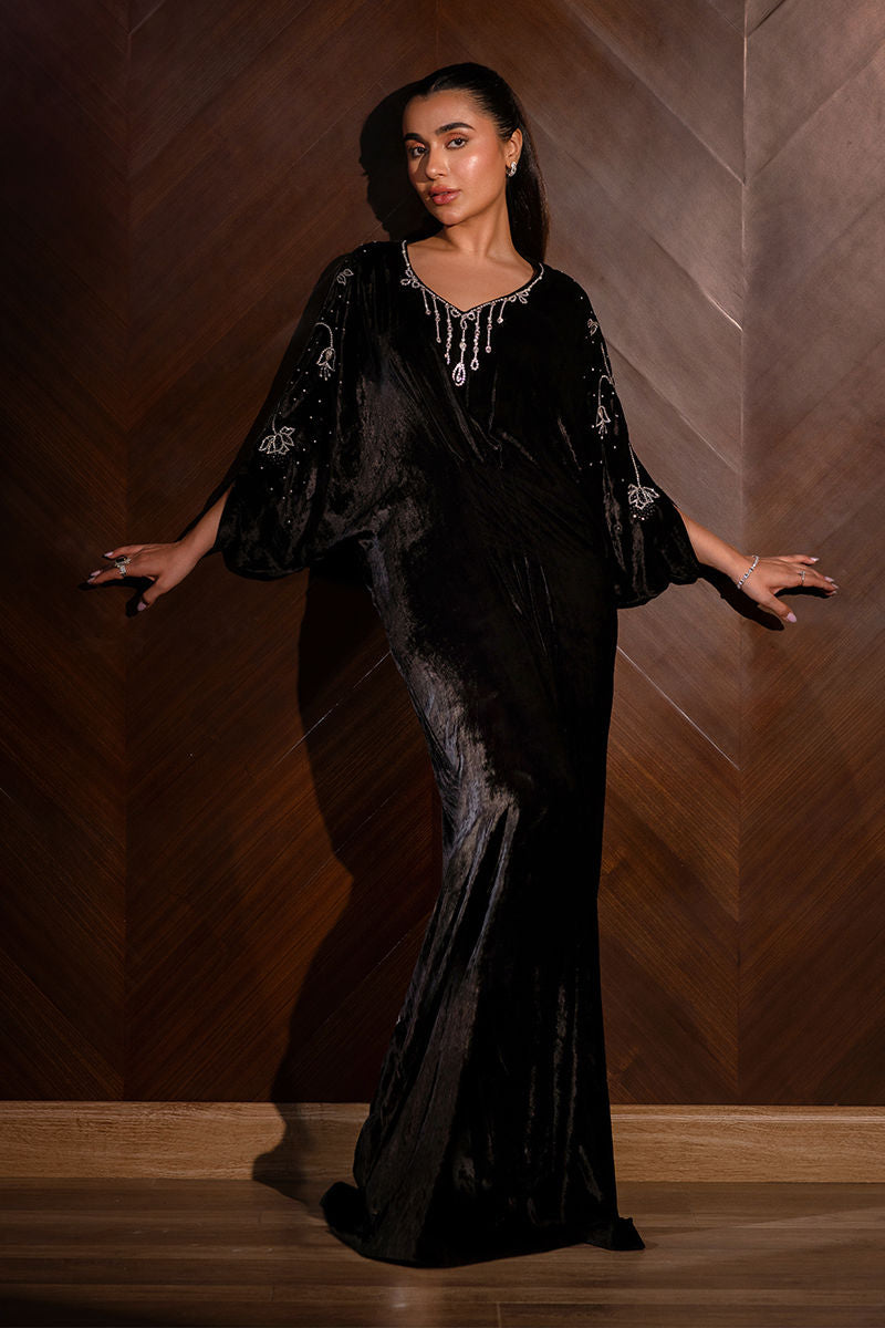 Ansab Jahangir | Bow Velvet Edit | ASHLEY by Ansab Jahangir - Designer Dress - Type: Ladies Clothes - Available at Libayah - 100% Original