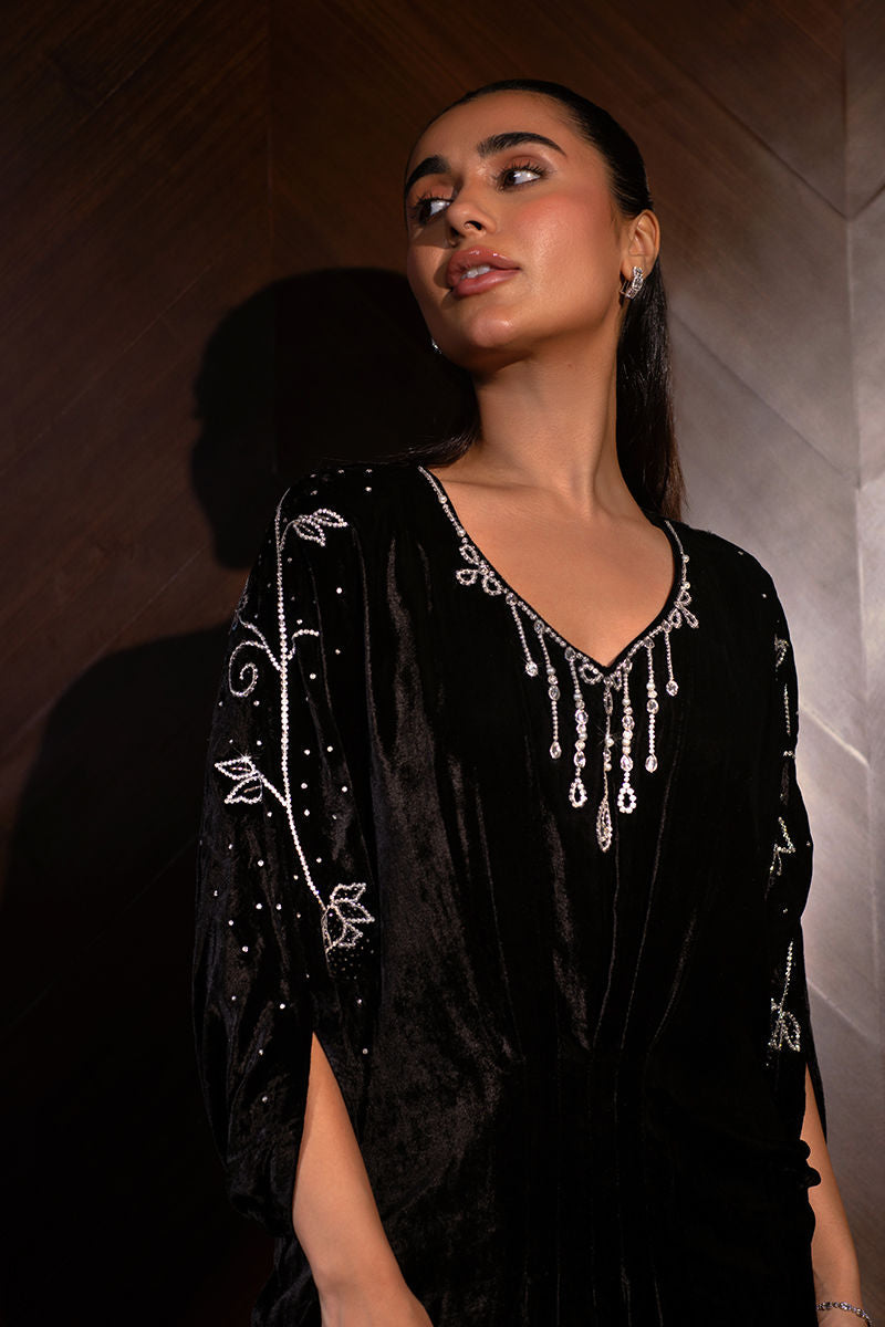 Ansab Jahangir | Bow Velvet Edit | ASHLEY by Ansab Jahangir - Designer Dress - Type: Ladies Clothes - Available at Libayah - 100% Original